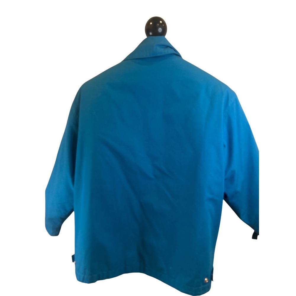 Vintage Towne by London Fog Teal Blue Zip Front Quilted Lined Jacket Mens Medium - Picture 8 of 8